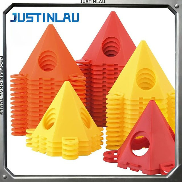JUSTINLAU 10-teiliges Mini-Kegelförmiges Farbgestell-Set in Champagne zur Unterstützung von Leinwänden und Türrahmen bei Farbierungsarbeiten - Bild 1