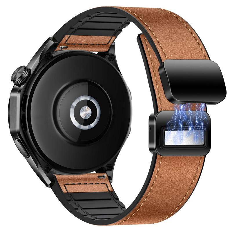 Freesh Uhrenarmband Leder, Silikon, braun, Unisex - Bild 3