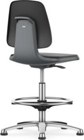 Bimos Arbeitsdrehstuhl Labsit mit Skintec Polsterung und Fußring in Anthrazit, B/T/H: 45 x 42 x 52 - 77 cm - Bild 1