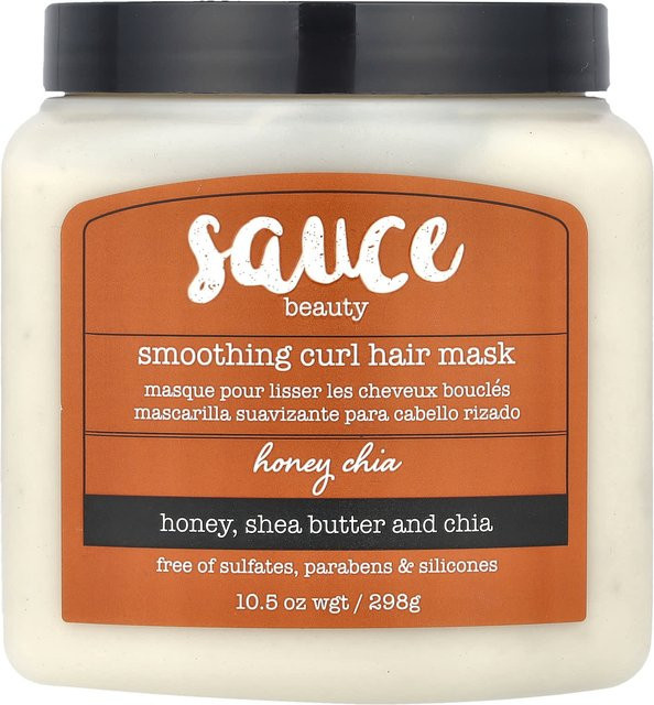 Sauce Beauty Glättende Locken-Haarmaske, Honig, Chia, 298 g - Bild 1