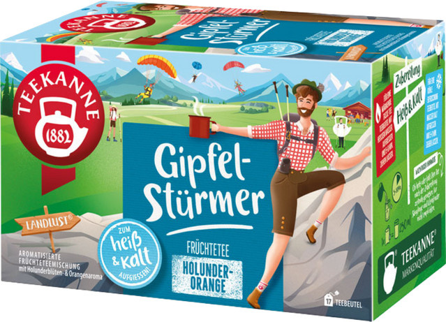 Teekanne Landlust Gipfelstürmer, Früchtetee, Teebeutel, 42,5 g - Bild 1