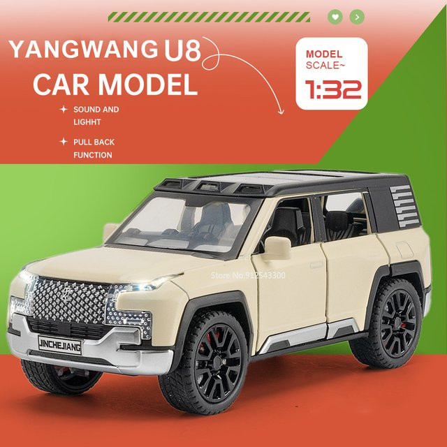 RMZ city YangWang U8 Macan Modellauto, 1:32, mit Licht und Sound, Rückziehfunktion - Bild 1