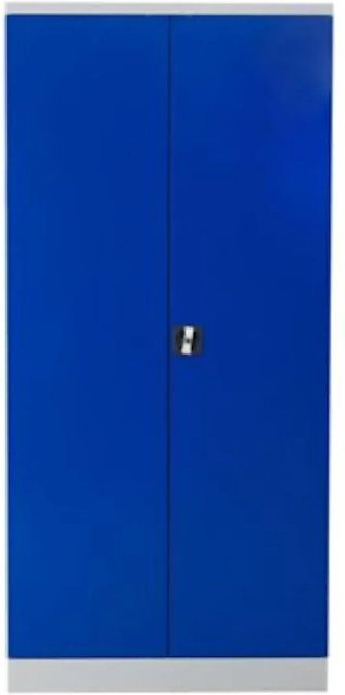 PROREGAL Stahlschrank Bee mit 4 Fachböden und Scharniertüren, Grau-Blau, H x B x T: 195 x 92 x 60 cm - Bild 1