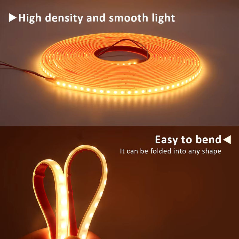 MJJC LED-Streifenlicht Warmweiß, 24 V, IP68 wasserdicht, SMD 2835 mit 120 LEDs, 1 m Länge - Bild 5
