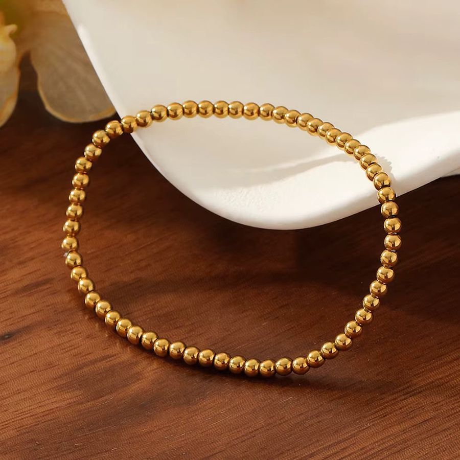 owlucky Armband Edelstahl, Perle, Gold, Unisex - Bild 4