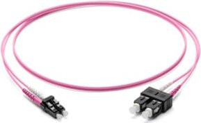 Corning LWL-Patchkabel LC/SC OM4 50/125 in Violett, Länge: 3 m - Bild 1