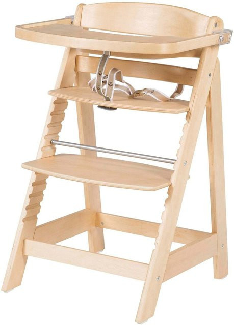 Roba Treppenhochstuhl Sit Up Fun in Beige aus Holz - Bild 1