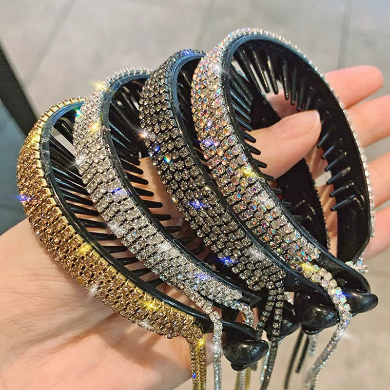 Haar Clip Barrettes, Strass, Quaste, Damen - Bild 3