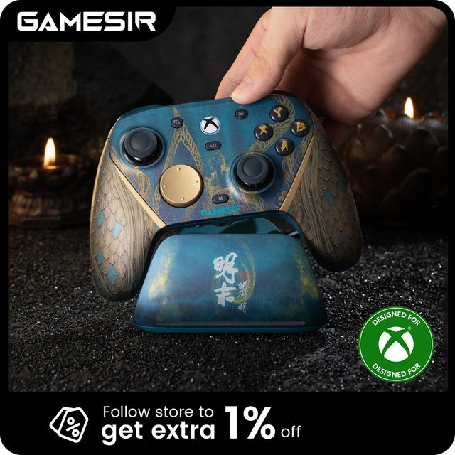 GameSir G7 Pro Wuchang kabelloser Xbox Controller mit Ladestation, TMR-Joystick, Hall-Effekt-Trigger und wechselbarer Frontplatte in Multicolour - Bild 1