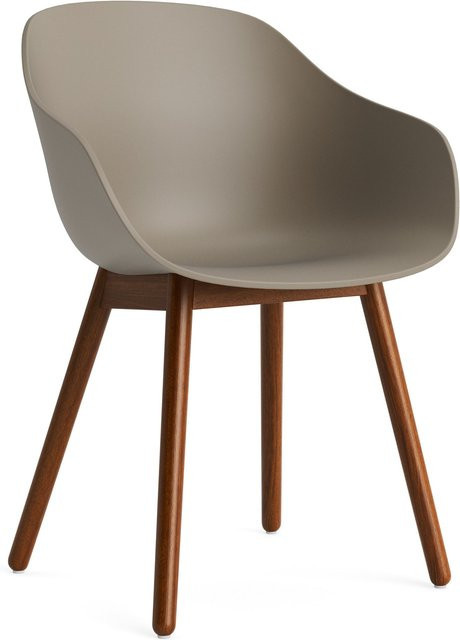 HAY About A Chair AAC 212 mit Armlehnen in Beige und Holzgestell mit organischem Design - Bild 1