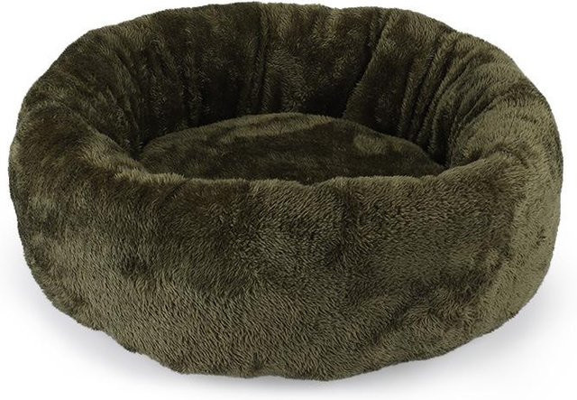 Warmes Haustierbett aus arktischem Samt für Katzen und kleine bis mittelgroße Hunde, Durchmesser: 60 cm - Bild 1