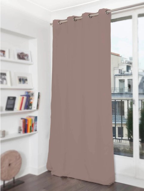 Moondream Lärmschutzvorhang mit Wärmeschutz und Verdunkelung in Hellbraun, Höhe: 260 cm, Breite: 145 cm - Bild 1