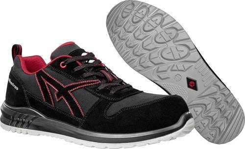 Albatros Clifton Low S3 SRC Sicherheitsschuh aus Leder, Farbe: Schwarz/Rot, Schuhgröße: 38 - Bild 1