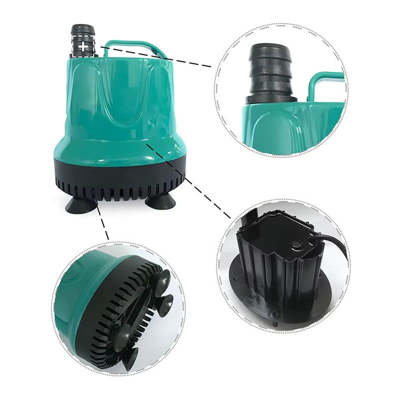Dreamburgh Wasserdichte Tauchpumpe mit 360 Grad Funktion für Aquarium und Teich, automatische Saugpumpe mit 300 bis 1000 l/h Förderleistung - Bild 6