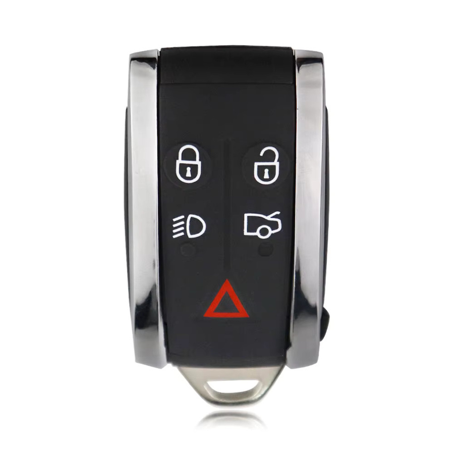 YIQIXIN Fernbedienung Auto Schlüssel für Jaguar XF XK XFR XKR XJ8 XK8 mit ID46 Chip 315/433 MHz in Schwarz, ungeschnittene Klinge, KR55WK49244 Keyless Go - Bild 2