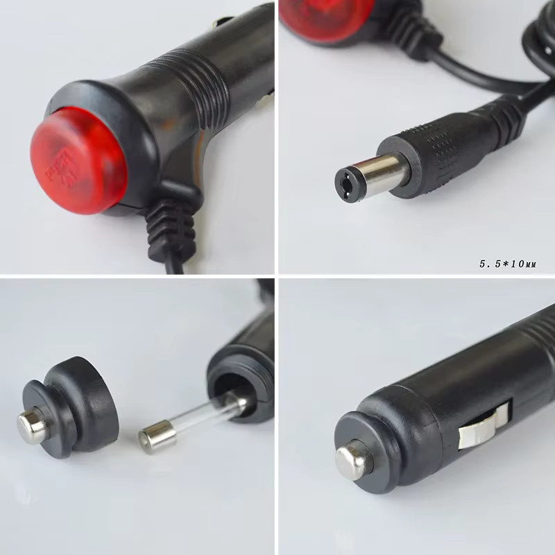 QXNY AV-RCA Videokabel für Rückfahrkamera und Monitor mit DC-Auto-Anschluss und Zigarettenanzünder als Videoverlängerung - Bild 3