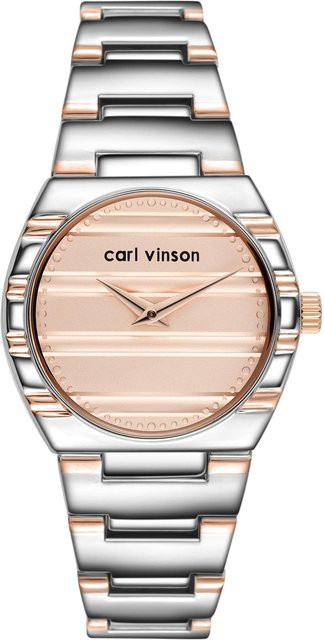 YIRAN Jewelry Armbanduhr Quarz, Edelstahl, Bicolor, beige, Damen - Bild 1