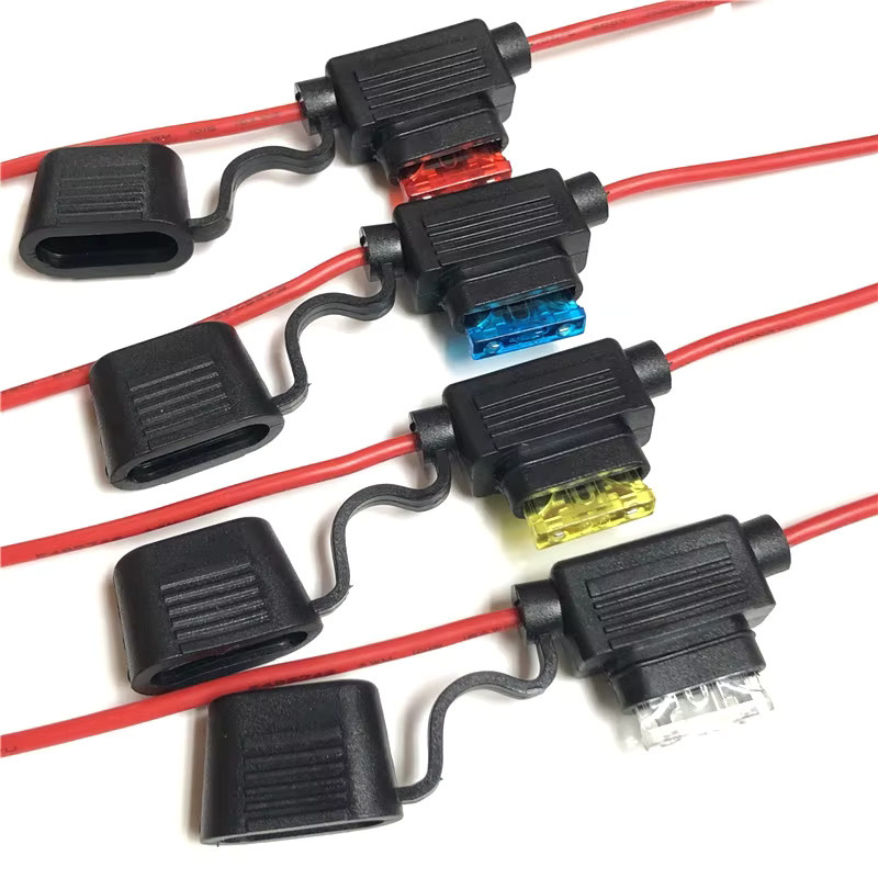 Wasserdichter Sicherungshalter mit Steckdose und Hahn-Adapter für Mikro, Mini und Standard Sicherungen, 30A Klingen Sicherung für Auto und Motorrad - Bild 3