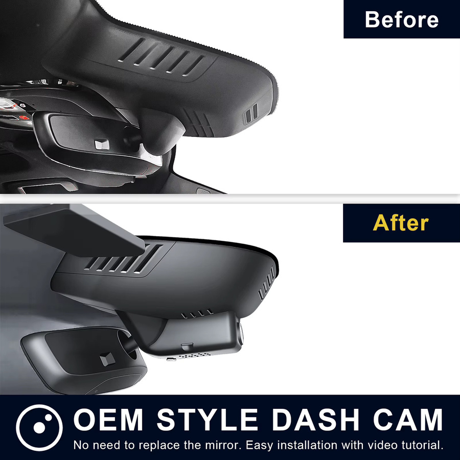 Mangoal Dashcam 4K mit WiFi, App und GPS für Volvo S60 V60 Cross Country (2019-2026), Schwarz - Bild 2