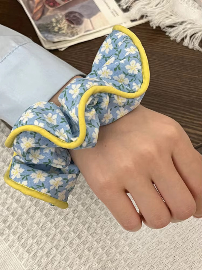 KYDZSW Blumen-Scrunchies, Haargummis für Damen und Mädchen - Bild 2
