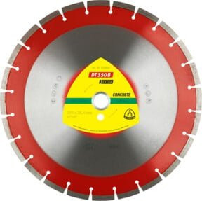 Klingspor Diamanttrennscheibe DT 350 B für Beton, Durchmesser: 350 mm, Breite: 3 mm, Bohrung: 20 mm, 24 Segmente, Standardverzahnung, Mehrfarbig - Bild 1