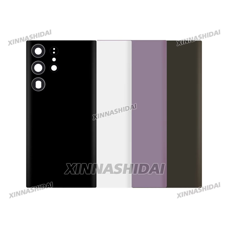 Samsung Galaxy S23 Ultra Ersatz-Hinterglas Gehäuse mit Kameraobjektiv-Abdeckung in Weiß - Bild 2