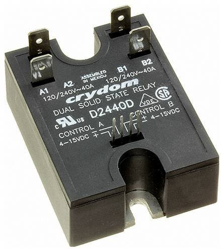 Crydom Halbleiterrelais D2440DH in Schwarz - Bild 1