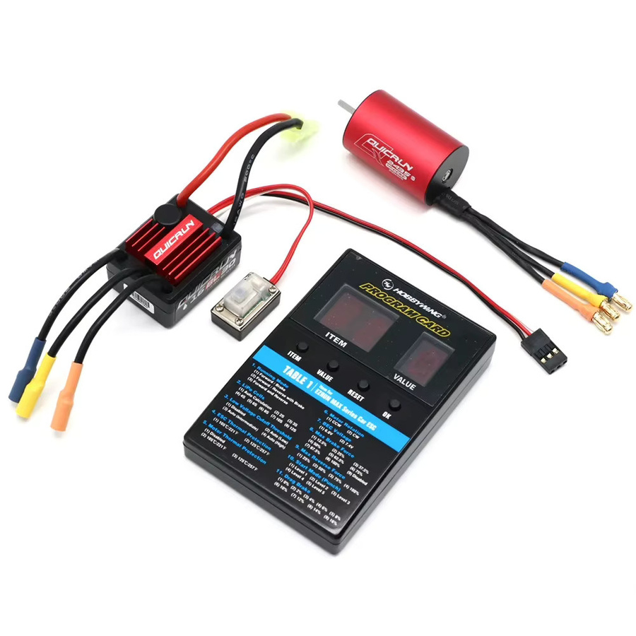 Hobbywing QuicRun WP-16BL30 Bürstenloser Geschwindigkeitsregler 30A ESC, Motor, Projektkarte für RC 1/16 1/18 Buggy Monster - Bild 1