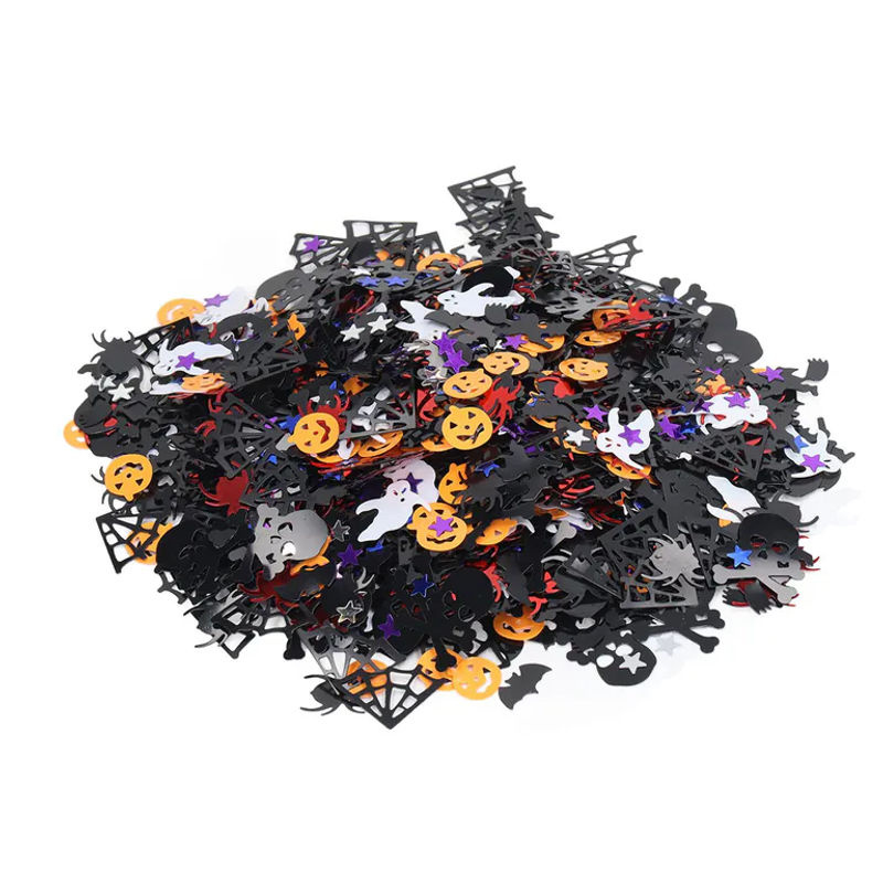 GoolRC Halloween Konfetti aus Kunststoff in Mehrfarbig mit Kürbis-Motiv, 200g - Bild 4