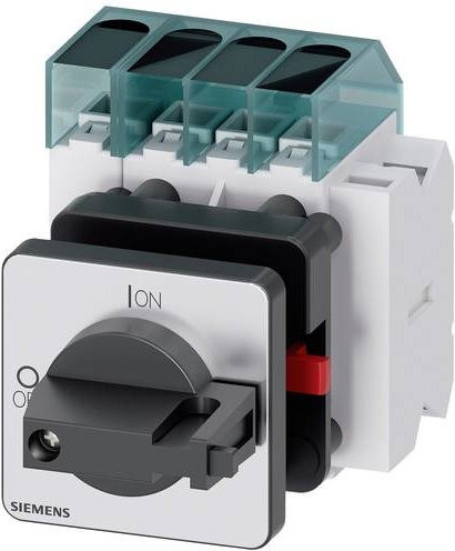 Siemens Lasttrennschalter Schwarz 4polig 63A 16mm² 1 Schließer 1 Öffner 690 V/AC 3LD34501TL11 - Bild 1