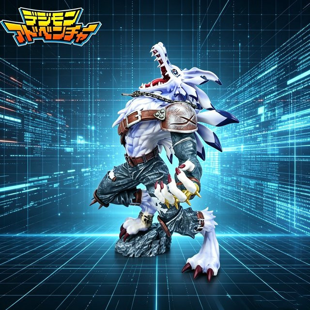 Bandai Digimon Adventure Were Garurumon Actionfigur, 20cm - Bild 1