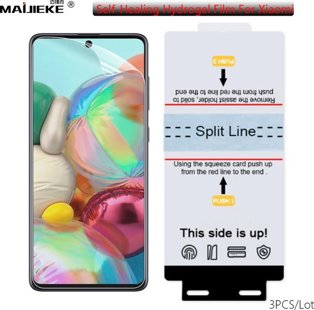3er Pack Hydrogel Displayschutzfolie für Xiaomi 15 14 13 Ultra 14T Pro Lite Redmi Note 14 13 Pro Plus Poco F7 F5 X6 X7 Pro transparent - Bild 1