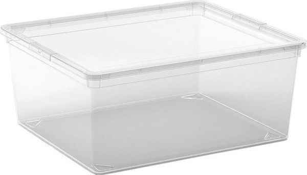 Kis Aufbewahrungsbox mit Deckel in Transparent Größe C