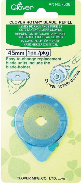 Clover Ersatzklinge Maxi 45 mm aus gehärtetem Stahl mit Klingenhalter in Silber - Bild 1