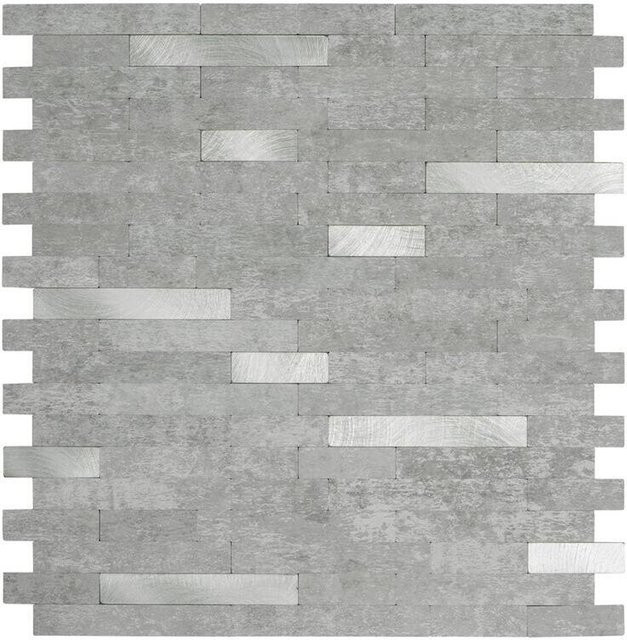 D-C-Fix Wandfliesen in Silbergrau im Naturstein-Look für Küche und Bad B/H: 29,2 x 29,7 cm - Bild 1
