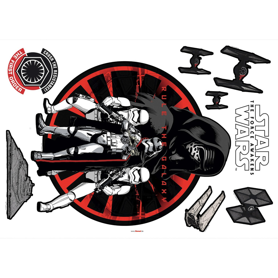 Komar Star Wars First Order Deko-Sticker, bunt, B: 50 cm, H: 70 cm - Bild 2