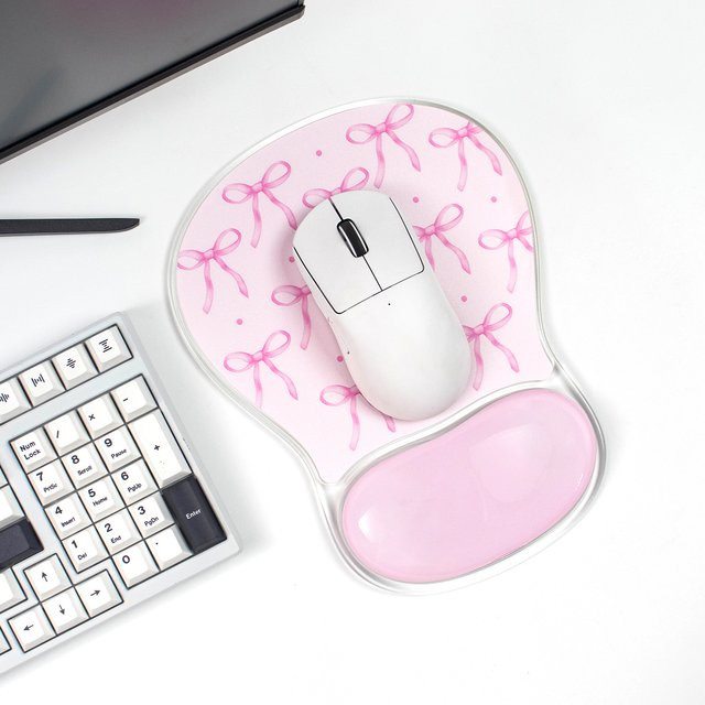 Ergonomisches Venit Keys Mauspad mit Handgelenkstütze in Pink - Bild 1