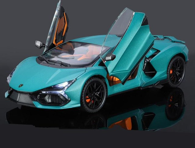 Linyi toy car Revuelto Sportwagen Modell, 1:24, Metall, mit Sound und Licht - Bild 1