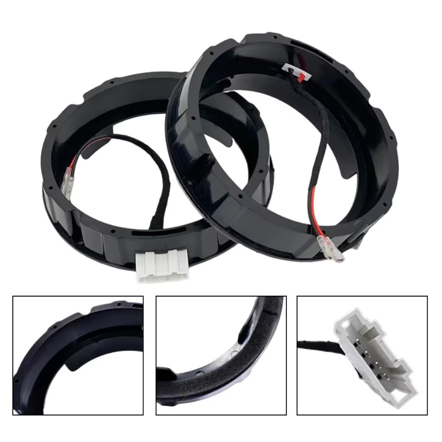 Autolautsprecher-Adapter Audio-Halterung für Volkswagen Magotan Sagitar Tiguan und Skoda Octavia, 1 Paar, 6,5 Zoll, Schwarz, mit verlustfreiem Stecker - Bild 3