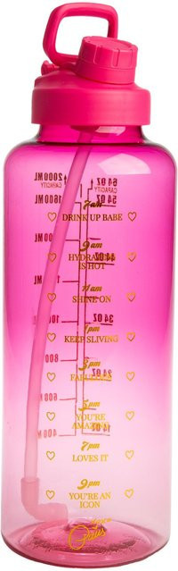 Paris Hilton Motivations-Trinkflasche in Pink, 2 l - Bild 1