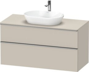 Duravit Waschtischunterschrank D-Neo in Beige Matt, Breite: 120 cm, Tiefe: 55 cm, Höhe: 66,4 cm - Bild 1