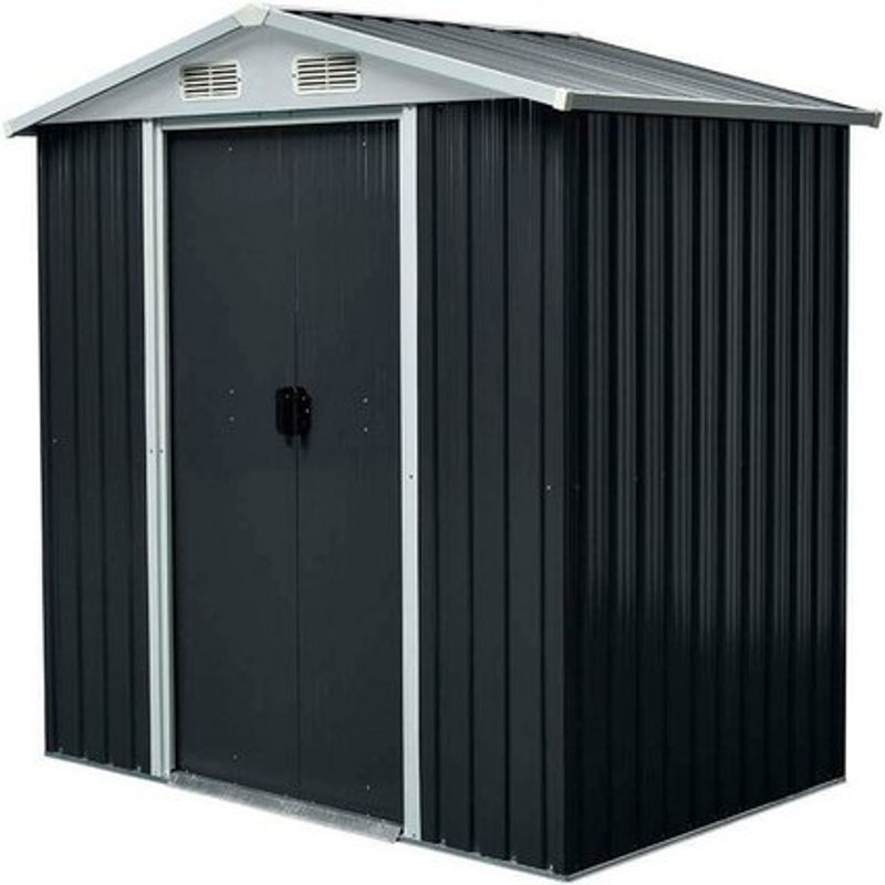 Home Deluxe Geräteschuppen BOHIO aus Metall in Anthrazit, B/T/H: 279 x 204 x 190 cm - Bild 2
