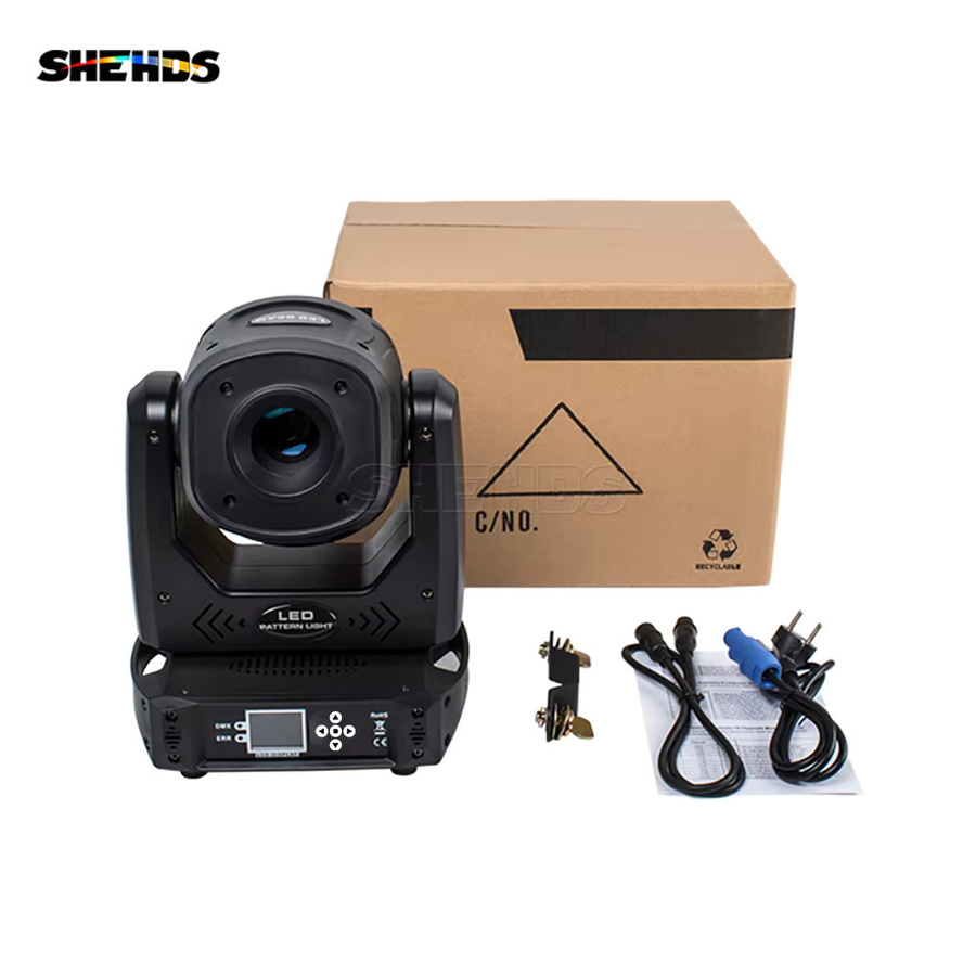 SHEHDS LED Moving Head Spot 100 W mit 6 Prismen und DMX Controller in Schwarz für DJ, Bühne und Disco - Bild 3