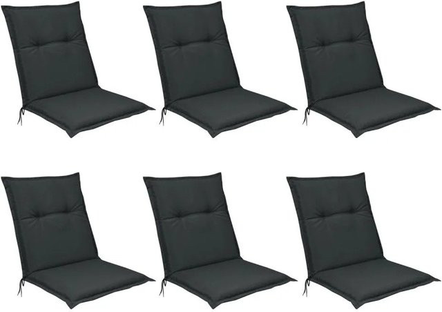 Beautissu Base NL Niederlehner 6-teiliges Set Graphitgrau B: 100 cm, T: 50 cm, H: 6 cm - Bild 1