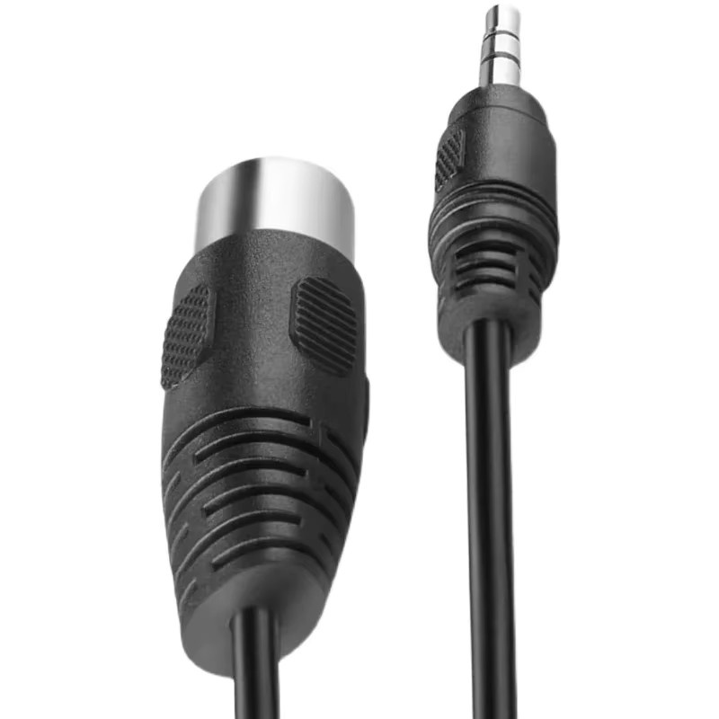 BSN Audio-Adapterkabel DIN 8-Pin auf 3,5mm Klinke in Schwarz - Bild 5