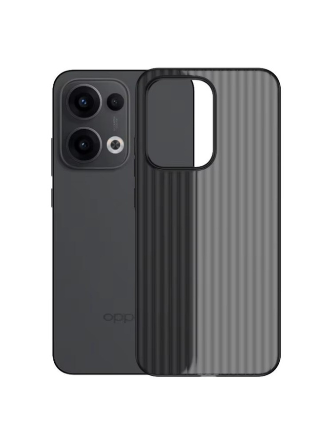 Stoßfeste PC-Schutzhülle für OPPO Reno 14 Pro 13 13F Ultra-dünne matte Hülle in Schwarz - Bild 1