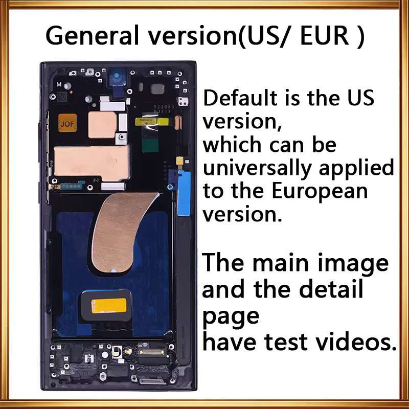 Samsung Galaxy S23 Ultra Display-Baugruppe mit 6,8 Zoll AMOLED 120Hz Touchscreen Digitizer in Grün - Bild 3