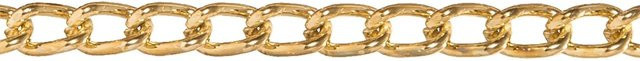 Conacord Panzerkette aus Stahl in Gold, gedreht, Durchmesser: 3,4 mm, Breite: 10 mm - Bild 1
