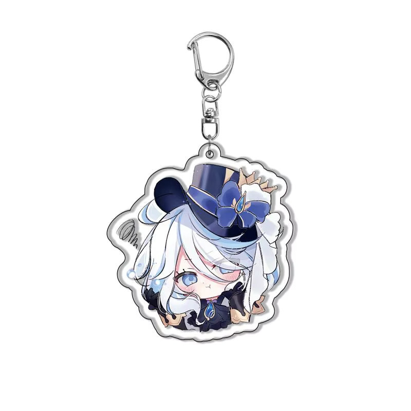 Bandai Genshin Impact Anime Schlüsselanhänger, Reisender Lumine Reisender Aether, Kunststoff - Bild 1