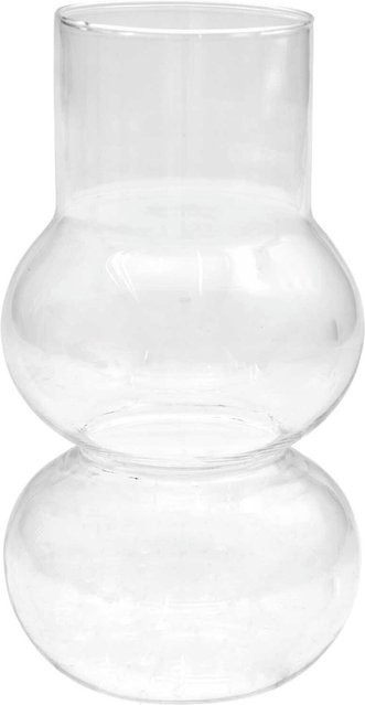 Rico Design Glasvase gewölbt transparent Höhe: 15,0 cm, Breite: 8,0 cm, Tiefe: 8,0 cm - Bild 1